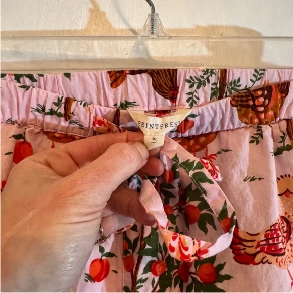 XL Printfresh Hen House Pink Cotton Pajama Set Excellent Condition - Picture 10 of 10